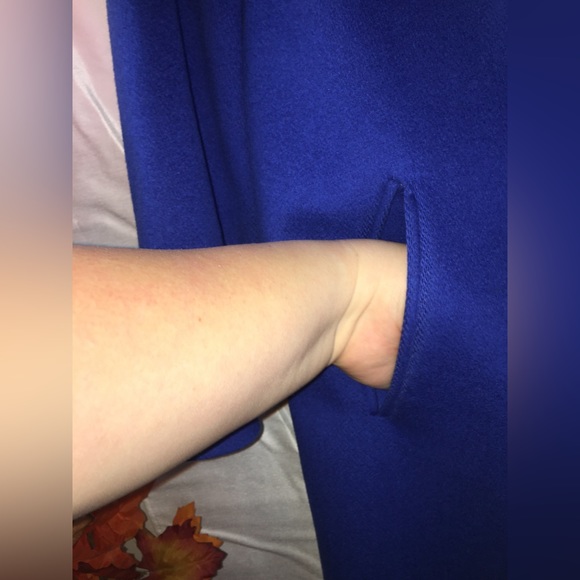 Alorna | Women’s Vintage Blue/Black 100% Pure Wool Trench Coat - Picture 4 of 14